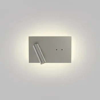 Astro Lighting Edge Reader Mini nikkel LED fali lámpa olvasólámpával (AST-1352042) LED 2 izzós IP20