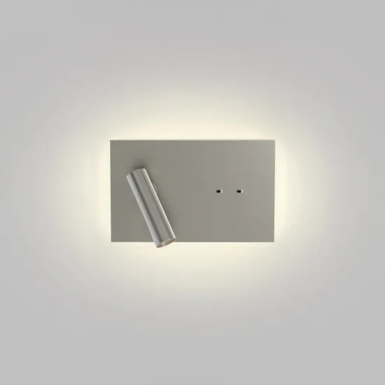 Astro Lighting Edge Reader Mini nikkel LED fali lámpa olvasólámpával (AST-1352042) LED 2 izzós IP20