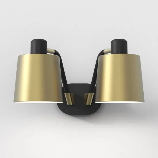 Astro Lighting Edward Twin fekete falikar (AST-1441002) E27 2 izzós IP20