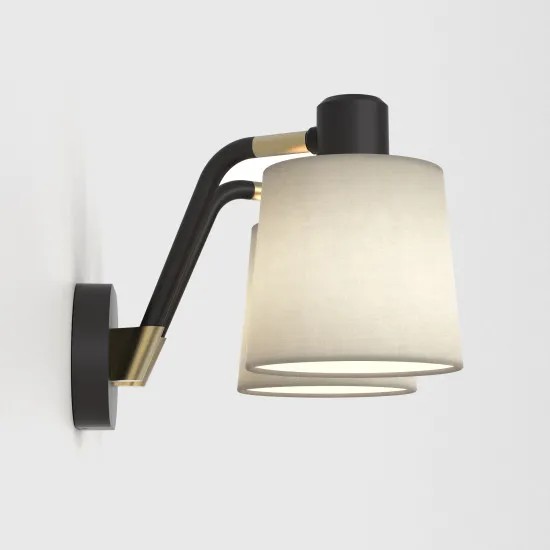 Astro Lighting Edward Twin fekete falikar (AST-1441002) E27 2 izzós IP20