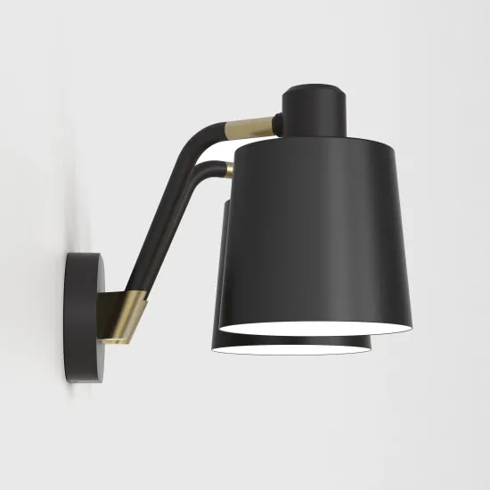 Astro Lighting Edward Twin fekete falikar (AST-1441002) E27 2 izzós IP20