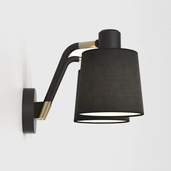 Astro Lighting Edward Twin fekete falikar (AST-1441002) E27 2 izzós IP20