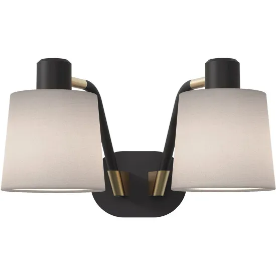 Astro Lighting Edward Twin fekete falikar (AST-1441002) E27 2 izzós IP20