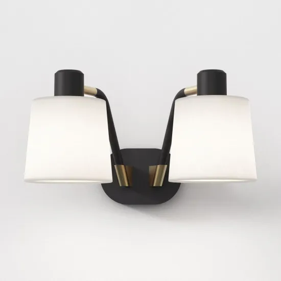Astro Lighting Edward Twin fekete falikar (AST-1441002) E27 2 izzós IP20