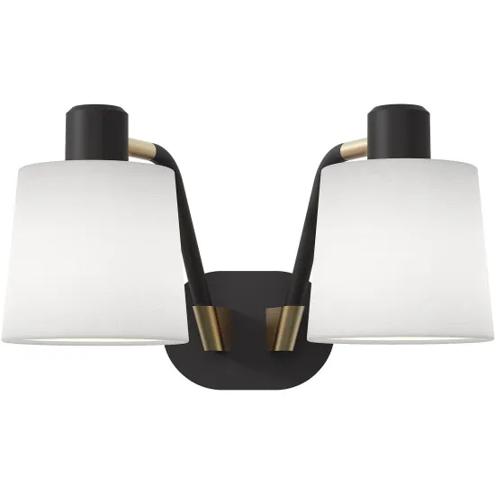 Astro Lighting Edward Twin fekete falikar (AST-1441002) E27 2 izzós IP20