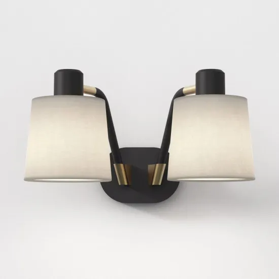 Astro Lighting Edward Twin fekete falikar (AST-1441002) E27 2 izzós IP20
