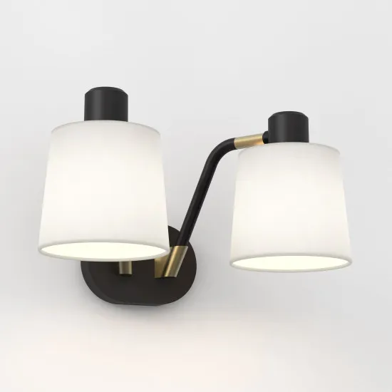 Astro Lighting Edward Twin fekete falikar (AST-1441002) E27 2 izzós IP20