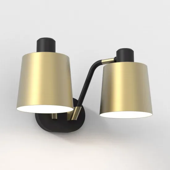 Astro Lighting Edward Twin fekete falikar (AST-1441002) E27 2 izzós IP20