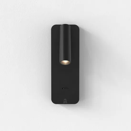 Astro Lighting Enna Surface USB fekete LED fali olvasólámpa (AST-1058246) LED 1 izzós IP20