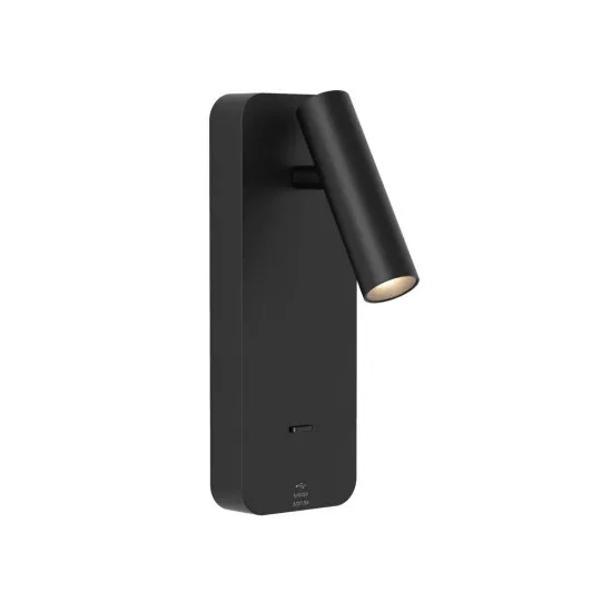 Astro Lighting Enna Surface USB fekete LED fali olvasólámpa (AST-1058246) LED 1 izzós IP20