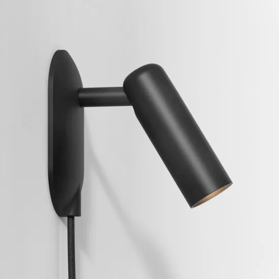 Astro Lighting Gio fekete fali olvasólámpa (AST-1473007) GU10 MR11 1 izzós IP20