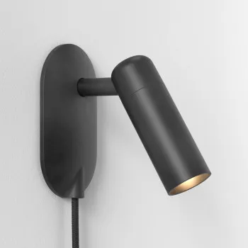 Astro Lighting Gio fekete fali olvasólámpa (AST-1473007) GU10 MR11 1 izzós IP20