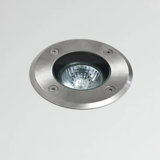Astro Lighting Gramos Round ezüst talajba építhető kültéri lámpa (AST-1312001) GU10 1 izzós IP65