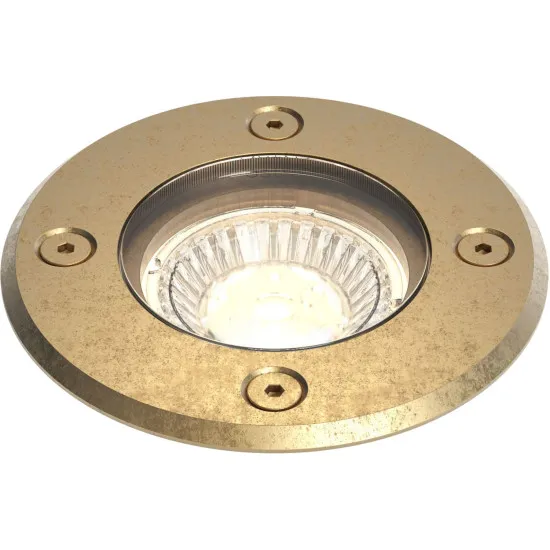 Astro Lighting Gramos Round sárgaréz talajba építhető kültéri lámpa (AST-1312008) GU10 1 izzós IP65