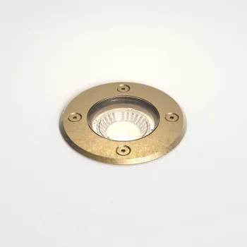 Astro Lighting Gramos Round sárgaréz talajba építhető kültéri lámpa (AST-1312008) GU10 1 izzós IP65