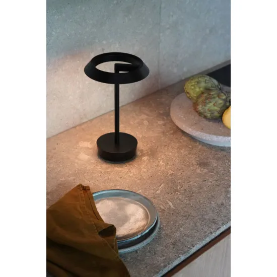 Astro Lighting Halo Portable fekete hordozható LED asztali lámpa (AST-1468001) LED 1 izzós IP20