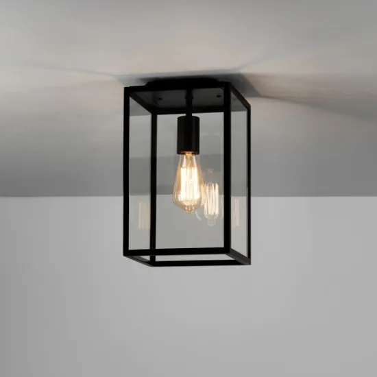 Astro Lighting Homefield Ceiling fekete kültéri mennyezeti lámpa (AST-1095021) E27 1 izzós IP23