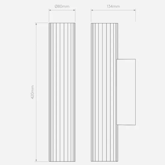 Astro Lighting io Wall 420 fekete fürdőszobai LED tükörvilágítás (AST-1409056) LED 1 izzós IP44