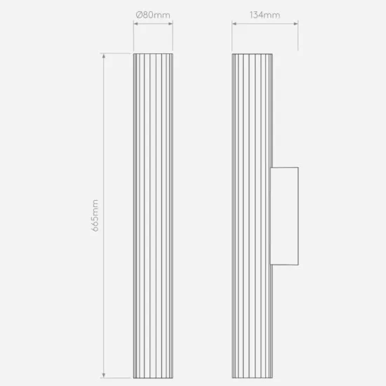 Astro Lighting io Wall 665 króm fürdőszobai LED tükörvilágítás (AST-1409058) LED 1 izzós IP44