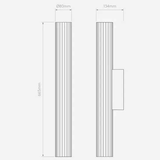 Astro Lighting io Wall 665 fekete fürdőszobai LED tükörvilágítás (AST-1409059) LED 1 izzós IP44