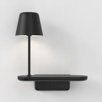 Astro Lighting Ito fekete fali lámpa polccal (AST-1446002) G9 1 izzós IP20
