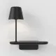 Astro Lighting Ito fekete fali lámpa polccal (AST-1446002) G9 1 izzós IP20