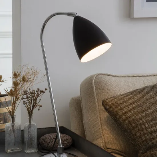Astro Lighting Joel Table fekete-ezüst asztali lámpa (AST-1223002) E27 1 izzós IP20