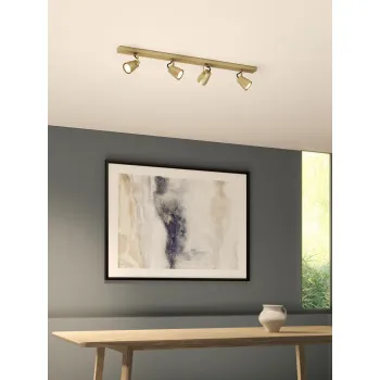 Astro Lighting Juno Four Bar sárgaréz mennyezeti spotlámpa (AST-1487008) GU10 4 izzós IP20