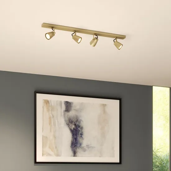 Astro Lighting Juno Four Bar sárgaréz mennyezeti spotlámpa (AST-1487008) GU10 4 izzós IP20