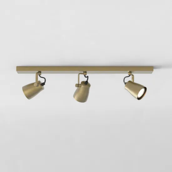 Astro Lighting Juno Triple Bar sárgaréz mennyezeti spotlámpa (AST-1487007) GU10 3 izzós IP20