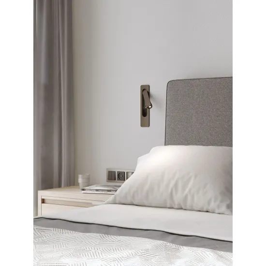 Astro Lighting Keta Non-USB barna LED fali olvasólámpa (AST-1437019) LED 1 izzós IP20