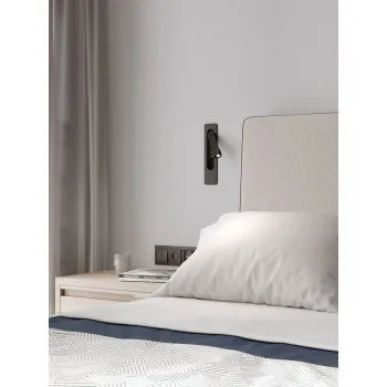 Astro Lighting Keta Non-USB fekete LED fali olvasólámpa (AST-1437020) LED 1 izzós IP20