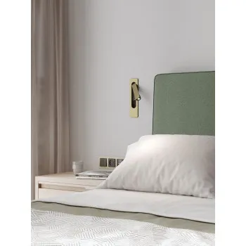 Astro Lighting Keta Non-USB arany LED fali olvasólámpa (AST-1437021) LED 1 izzós IP20