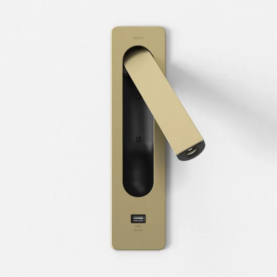Astro Lighting Keta USB-A arany LED fali olvasólámpa (AST-1437007) LED 1 izzós IP20