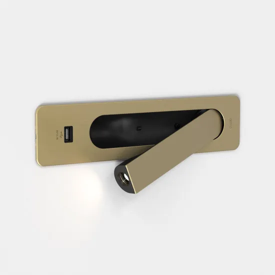 Astro Lighting Keta USB-A arany LED fali olvasólámpa (AST-1437007) LED 1 izzós IP20