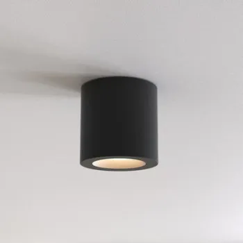 Astro Lighting Kos Round 85 fekete fürdőszobai mennyezeti lámpa (AST-1326040) GU10 1 izzós IP65