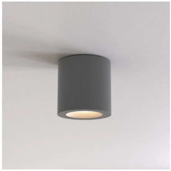 Astro Lighting Kos Round 85 halványszürke fürdőszobai mennyezeti lámpa (AST-1326041) GU10 1 izzós IP65