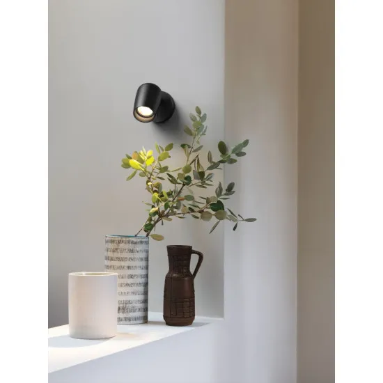 Astro Lighting Koto Single Switched fekete fali/mennyezeti spotlámpa (AST-1478002) GU10 1 izzós IP20