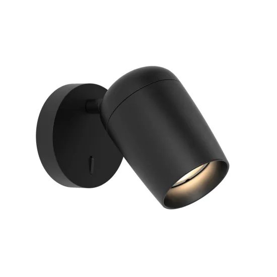 Astro Lighting Koto Single Switched fekete fali/mennyezeti spotlámpa (AST-1478002) GU10 1 izzós IP20