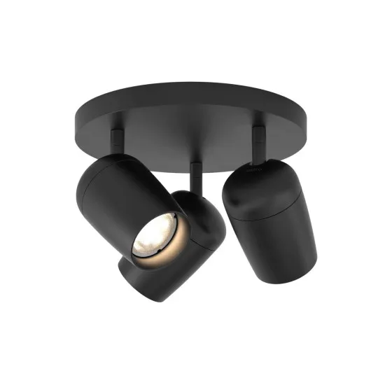 Astro Lighting Koto Triple Round fekete mennyezeti spotlámpa (AST-1478005) GU10 3 izzós IP20