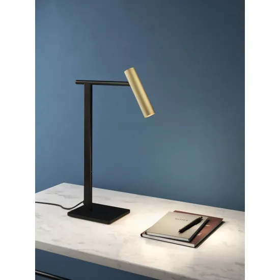 Astro Lighting Leda Desk fekete asztali lámpa (AST-1457002) GU10 1 izzós IP20