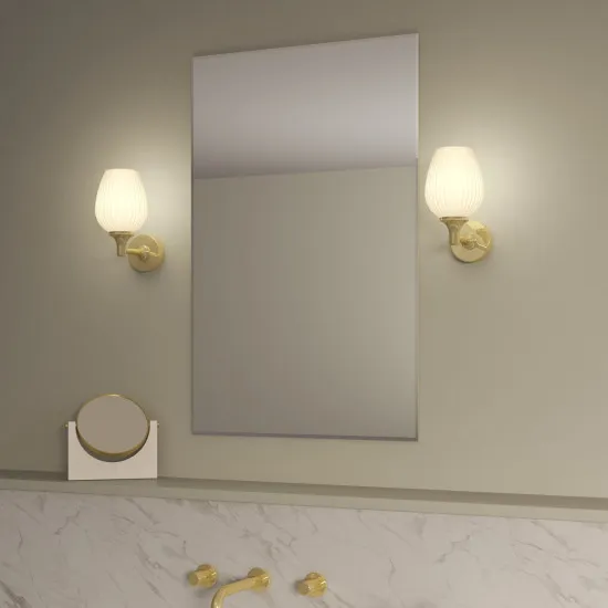 Astro Lighting Liberty Wall sárgaréz fürdőszobai tükörvilágítás (AST-1485002) E14 1 izzós IP44