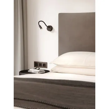 Astro Lighting Lucca Surface fekete LED fali olvasólámpa (AST-1435001) LED 1 izzós IP20