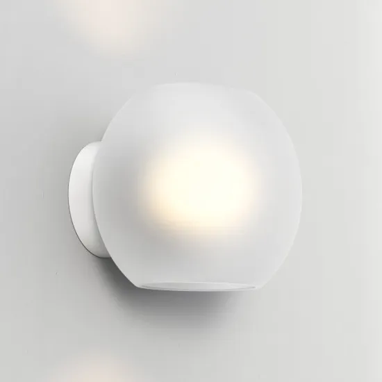 Astro Lighting Luna fehér fali lámpa (AST-1489001) E27 1 izzós IP20