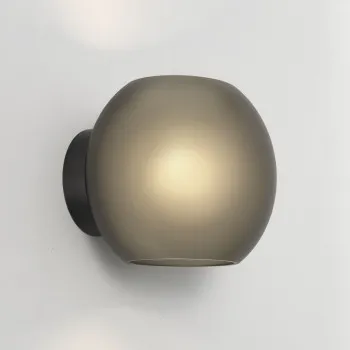 Astro Lighting Luna fekete fali lámpa (AST-1489002) E27 1 izzós IP20