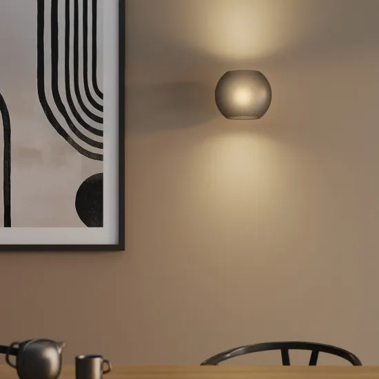 Astro Lighting Luna fekete fali lámpa (AST-1489002) E27 1 izzós IP20