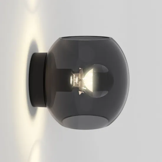 Astro Lighting Luna fekete fali lámpa (AST-1489005) E27 1 izzós IP20