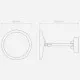 Astro Lighting Mascali króm LED kozmetikai tükörlámpa (AST-1373020) LED 1 izzós IP44