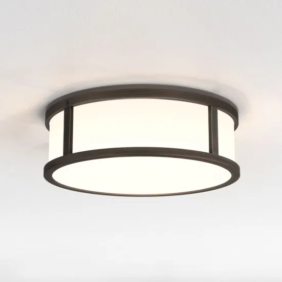 Astro Lighting Mashiko Round 230 barna fürdőszobai mennyezeti lámpa (AST-1121097) E27 1 izzós IP44