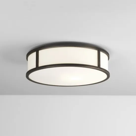 Astro Lighting Mashiko Round 300 barna fürdőszobai mennyezeti lámpa (AST-1121043) E27 1 izzós IP44